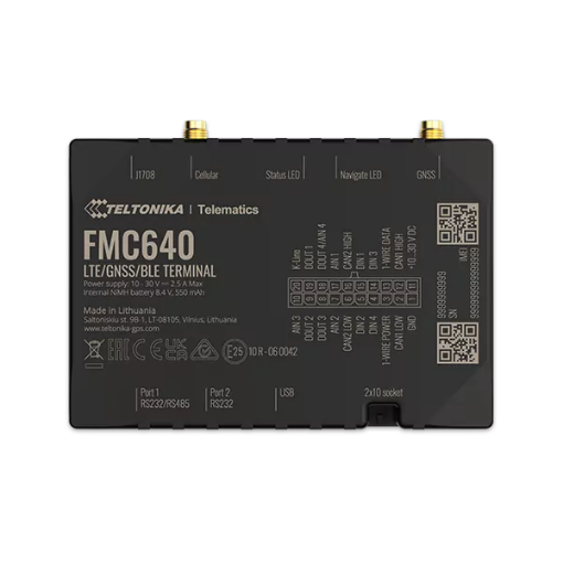 FleetThingsMX. Teltonika FMC640 - Localizador de vehículos 4G LTE CAT1 ...